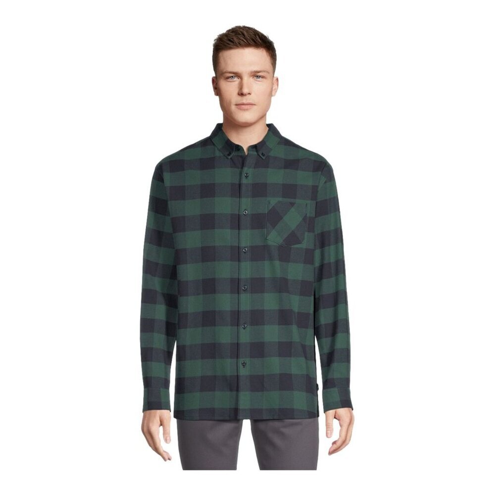 NEW Ripzone Men's Monte 2.0 Flex Flannel Long Sleeve Shirt Thyme Green